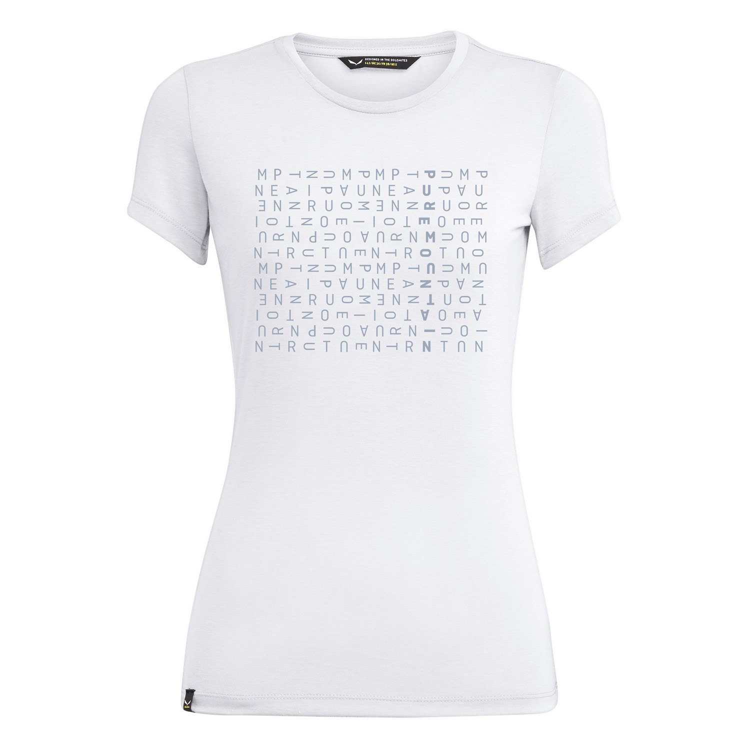 Camisetas Mujer Chile - Salewa Crosswords Dri-Release® - Blancas - TFLQ-12078